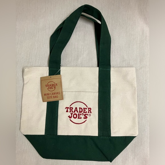 Trader Joe’s Handbags - Trader Joe’s Mini Tote Bag Green